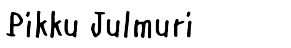 Pikku Julmuri font preview